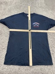 US Army Shirt Men Large Black Graphic American Warrior Hanes Heavyweight Vtg 90s