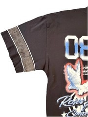Civil Regime Dove Logo Graphic Black Men’s M T-Shirt Crew Neck Short Sleeve