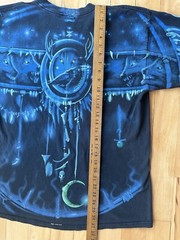 Vintage 2001 Liquid Blue Great Wolf Lodge Wolf All Over Print T-Shirt Size L