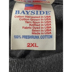 Bayside USMC T Shirt Mens 2XL Black Good US Marine Corps Graphic Tee Made in USA