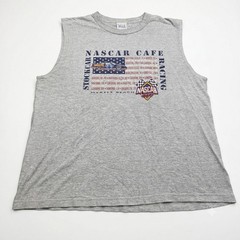 Vintage 90s NASCAR Cafe Myrtle Beach Sleeveless T-Shirt Mens XL Gear For Sports