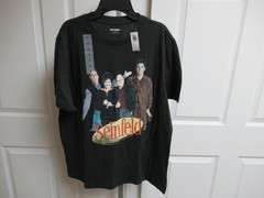 OLD NAVY Seinfeld (Elaine, George, Kramer) BLACK T-Shirt Men’s SZ M NWT