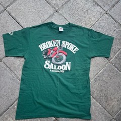 Vintage 2000 Laconia Motorcycle Rally Broken Spoke Saloon T-Shirt
