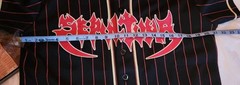 SEPULTURA TERRITORY Baseball Jersey Adult Small Black Red Pinstripe Stitched