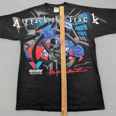 Vintage Valvoline Racing Mark Martin Shirt Mens XL Black Graphic NASCAR 1998 90s