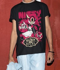 Nifty Hazbin Hotel Shirt, Hazbin Hotel Fan Shirt, Hazbin Hotel Movie Black Shirt