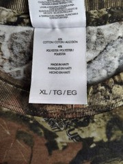 Mossy Oak Break Up Infinity Men Shirt Extra Large Green Cotton Short Sleeve Tee