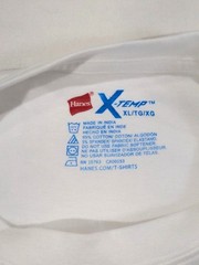 Hanes X-Temp White Crewneck T-Shirts XL 95% Cotton 5% Spandex Pack Of 2 NWOT