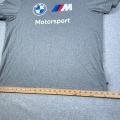 Puma BMW Motorsport M Series Mens T Shirt Gray Sz XL