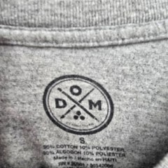 DOM Mens Wolf Graphic T-Shirt Heather Grey Short Sleeve Crew Neck Size S