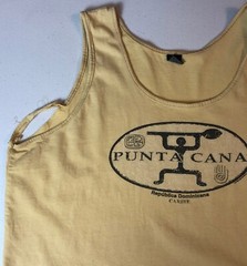 vtg Punta Cana Tank Top Shirt XL Dominican Republic Thrashed Muscle 2001