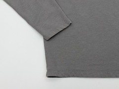 Patagonia Long Sleeve Logo T-Shirt Mens L Graphic Gray Organic Cotton