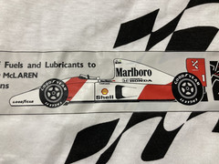 Vintage Honda Marlboro McLaren Shell Formula 1 Racing Team Tee T Shirt One Size