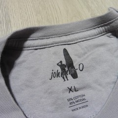 JOHNNIE O Mens XL T SHIRT RIDE OUT STEEL GREY SHORT SLEEVE GOLF TEE SURFER