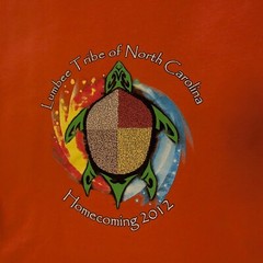 Lumbee Tribe of NC Orange Turtle Tee Unisex (M) 50/50 Cotton/Polyester