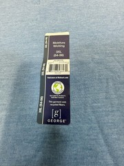 Men’s Shirts, (New w/tags), George, Jersey knit/Short Sleeve Tee, 3XL, (54-56)