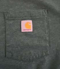 CARHARTT Work Wear Heavyweight Green Short Sleeve Pocket T-shirt Men’s Size 2XL