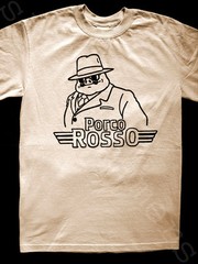 Porco Rosso T SHIRT (totoro fireflies studio ghibli ponyo earth mononoke kiki’s)