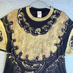 VTG Hand Painted by Heather XL Single Stitch All Over Print T-Shirt USA RETRO
