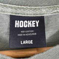 Hockey Skateboards Shirt Mens Large Green Y2K Box Logo Graphic Tee