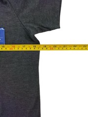 Apt.9 Mens Premier Flex Charcoal Gray V-Neck T-Shirt S. NWOT.