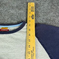 Vintage Mecca USA Shirt Mens Large Grey Navy Blue Lion Graphic Raglan 84