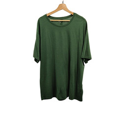 Quince Men 100% Merino Wool All-season Short Sleeve Base Layer Tee Green Xxl