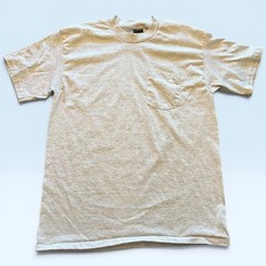 Vtg Platinum Plus Shirt Mens L Gray Pocket Tee T-Shirt Crewneck Made USA 50/50