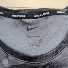 Nike Shirt Mens L Dri-Fit Miler Short-Sleeve Camo Running Top DQ4736-010