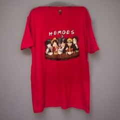 heroes short sleeve shirt xl