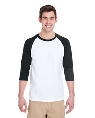 5 Pack Gildan Unisex Heavy Cotton 3 Quarter Raglan Sleeve Stylish T Shirt – G570