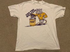 Vintage RARE LSU TIGERS Single Stitch Tee T-Shirt Size Large 80’s College Sports