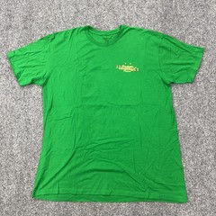 Margaritaville Shirt Mens XL Green Christmas Parrot White Sand Beach Tee Tagless