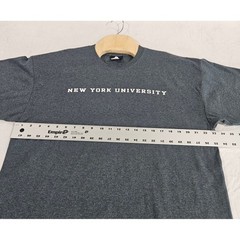 MV Sport New York University NYU T-Shirt Charcoal Heather Grey Mens XL
