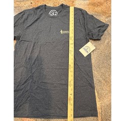 Coastal Outfitters Mens T-Shirt Medium Charcoal Grey American Flag Graphic NWT