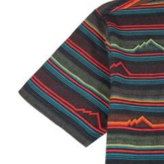Beautiful Giant Men’s Striped T-shirt Jacquard Regular Fit Outdoor BLACK