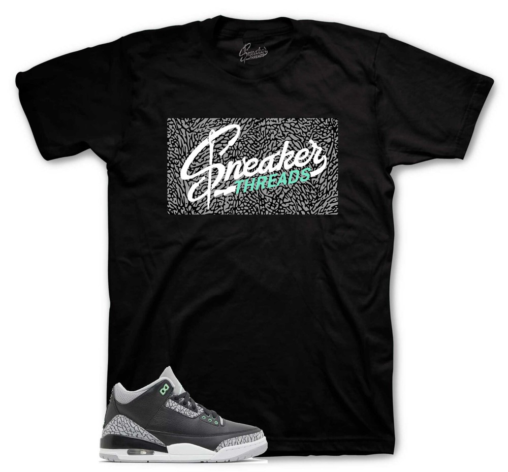 Sneaker Matching Tees For Jordan 3 Green Glow Shoes – Sneaker Threads Box Shirt