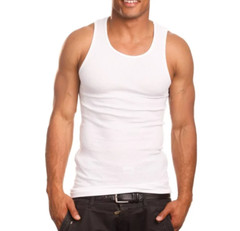 Lot 3 Pro 5 Men’s A-shirts Cotton Undershirt Wife Beater Black White