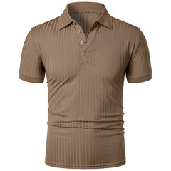 Men’s running sports fitness wear summer high stretch vertical short-sleeved POL