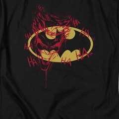 Batman Joker Graffiti Licensed Adult Unisex T-Shirt Regular Fit Tee SM-3X