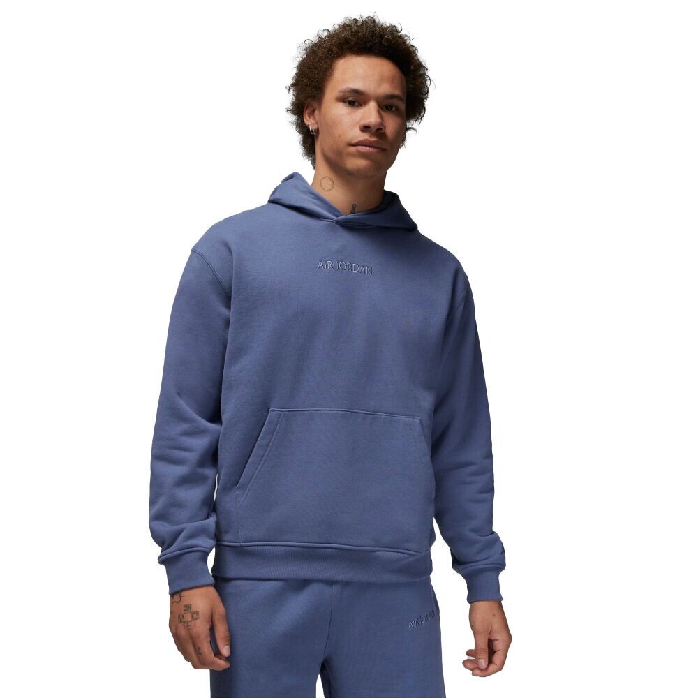 Air Jordan Wordmark Men’s Fleece Hoodie Blue FJ1966-491