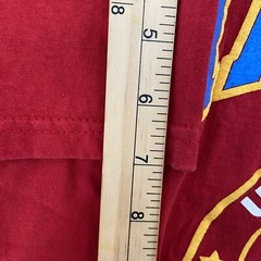 United States Marines Shirt Adult Medium Red Painted Logos Cotton Tee Mens M