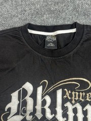 Express Men’s XXXL Black Crew Neck Graphic Print Embroidered Cotton T-Shirt