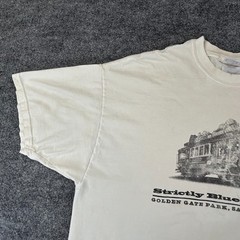 VTG San Francisco Shirt Adult XL White Bluegrass Concert Cable Car Golden Gate