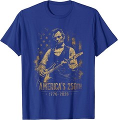 America’s 250th Abraham Lincoln Playing Guitar Retro Vintage T-Shirt