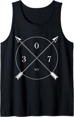 Wyoming 307 Area Code Pride Casper Cheyenne Laramie Tank Top