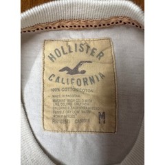 Hollister California Mens M So Cal 22 Graphic T-Shirt Cream Cotton Applique Tee