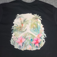 Jordan Shirt Mens XL Black Jumpman Floral Graphic Flight Essentials Nike Air Tee