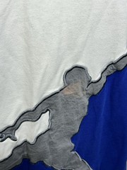 Nike Air Jordan T-Shirt Men XL Big Jumpman Embroidered Logo Blue White 37269-101