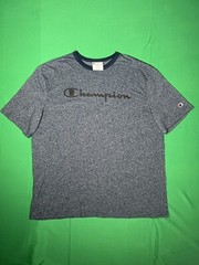 Champion Short Sleeve T Shirt Multi Blue Print Size XXL Extra Extra Large
